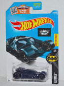 2015 Hot Wheels DC Comics Batman The Dark Knight Batmobile Blue Car