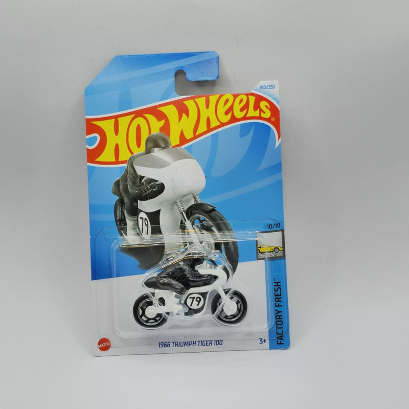 2024 HOT WHEELS 1966 TRIUMPH TIGER 100 190/25 long card --10/10 (