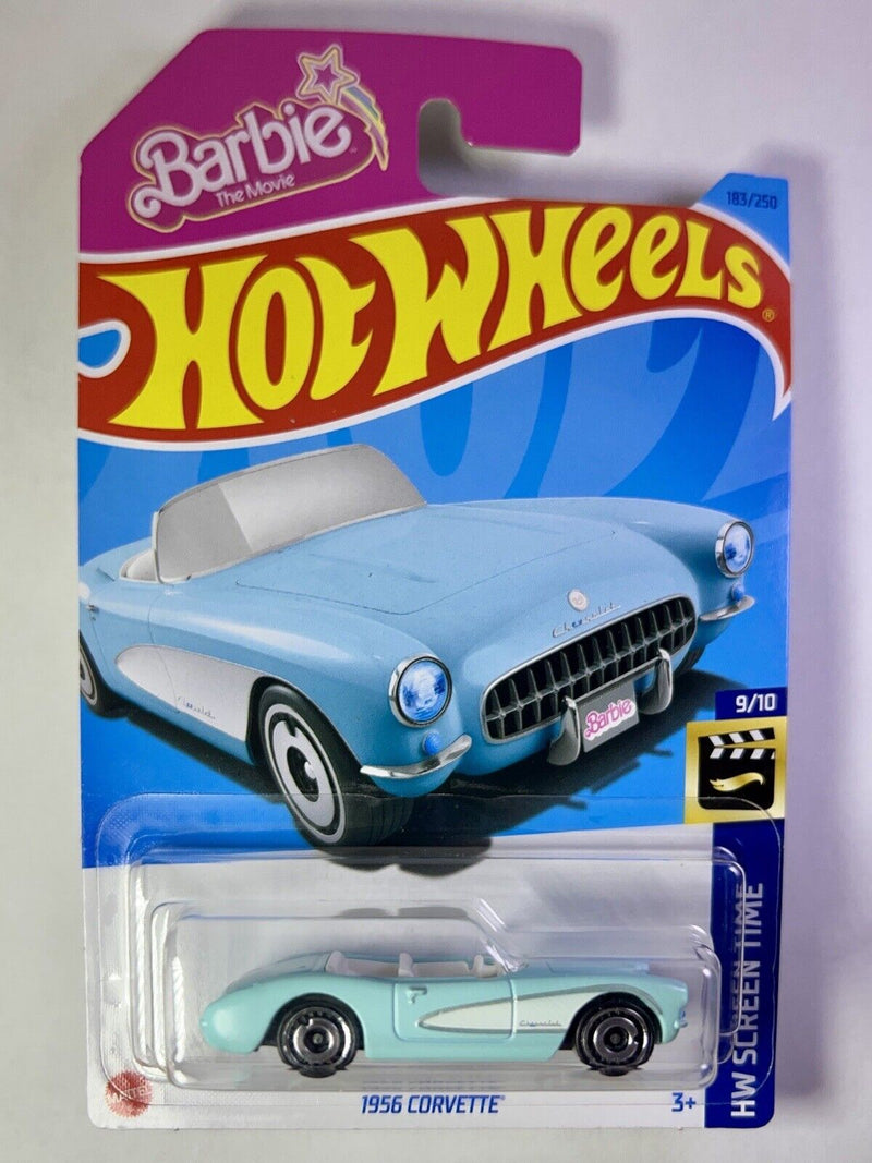Hot Wheels - 1956 Corvette -183/250  - HW Screen Time - Barbie (HKK87 )