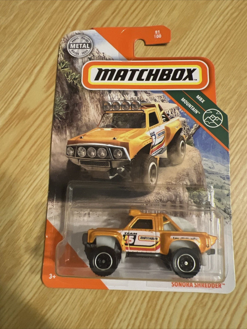 Matchbox Sonora Shredder 81/100 MBX Mountain Orange