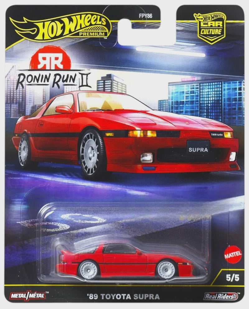 Hot Wheels Premium 2025 Ronin Run 2 - JBK90 Toyota Supra 1989 Red