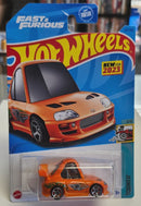 Hot Wheels Tooned 3/5 '94 Toyota Supra in Orange 211/250