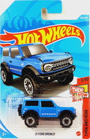 hot wheels 21 ford bronco blue