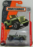 matchbox '43 jeep willys 65 anaversery green