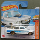 hotwheels custon 72 chevy luv white short card