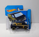 Hot Wheels HW City (2013) Black Super Chevy Van SWAT TEAM short card