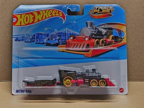 Hot Wheels 2025 Track Fleet Mix 2 Silver Green Blue Nitro Rail