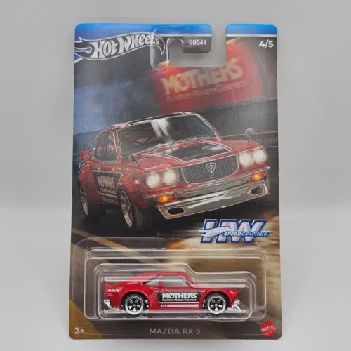 2024 Hot Wheels HW Speed Graphics 4/5 Red Mazda RX-3