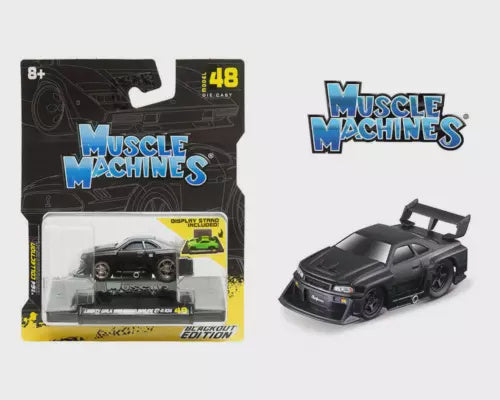 Muscle Machines Liberty Walk (LBWK) 1999 Nissan Skyline GT-R R34 - Blackout Edition