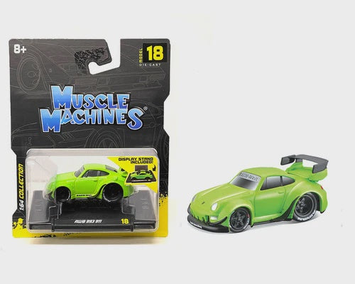 Muscle Machines RWB 911 993 Porsche 1:64Diecast 18 Lime Green RAUH-Welt Begriff