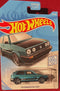 2017 Hot Wheels Volkswagen Golf Mk2 Cyan 7/10