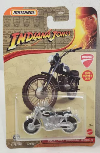 Matchbox Indiana Jones Themed Ducati Scrambler