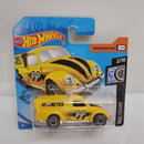 Hot Wheels Rod Squad 49 Volkswagen Beetle Pickup Mooneyes Yellow Short Car