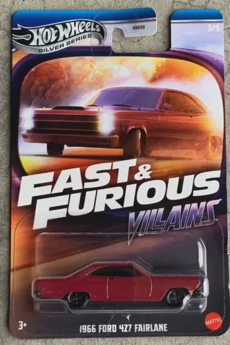 Hot Wheels Silver Series 2025 Fast & Furious Villains 3/5 1966 Ford 427 Fairlane
