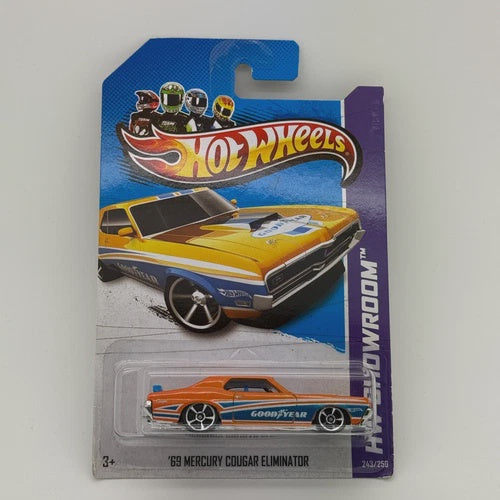 2013 Hot Wheels '69 Mercury Cougar Eliminator Orange/Blue 