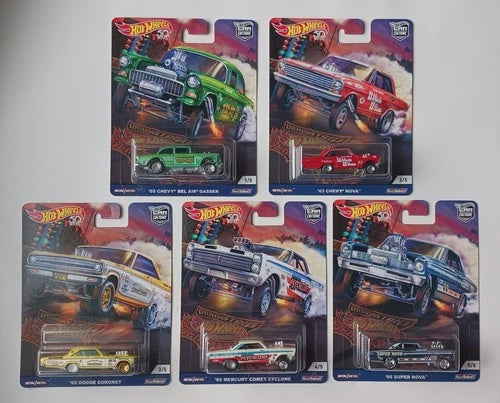 Hot Wheels Car Culture Drag Strip Demons Set Full Set 1-5