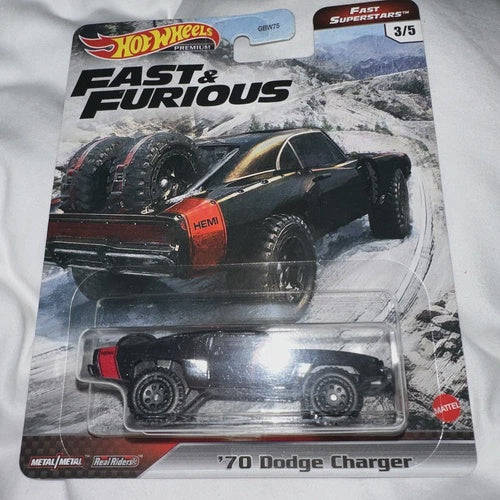 Hot Wheels Premium Fast & Furious Fast Superstars 3/5- ‘70 Dodge Charger