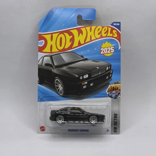 HOT WHEELS 2025 MASERATI SHAMAL, BLACK,