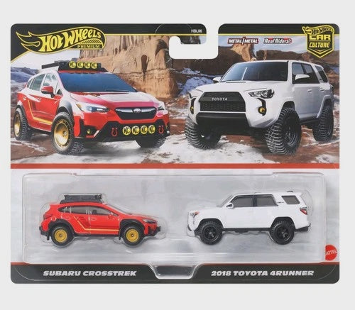 Hot Wheels Premium Subaru Crosstrek 2018 Toyota 4Runner 2025 JBK98-LA10 DUO PACK