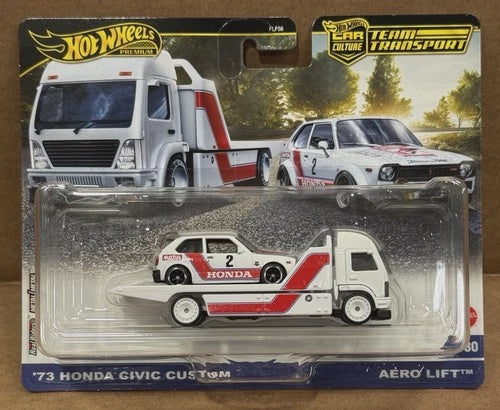 Hot Wheels 2025 Team Transport 73 Honda Civic Custom Aero Lift