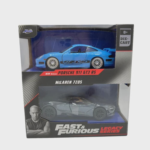 Jada Fast Furious Legacy Series 1:32 Porsche 911 GT3 RS & McLaren 720s