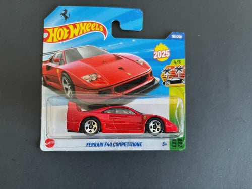Hot Wheels 2025 Ferrari F40 Competizione Exotics 4/5 (short card)