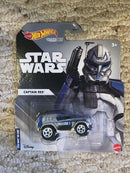 Hot Wheels Character Cars Star Wars The Mandalorian - Captain Rex