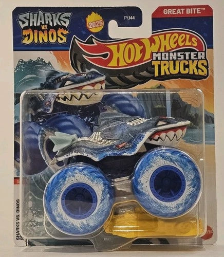 Hot Wheels Sharks Vs Dinos Great Bite Monster Truck