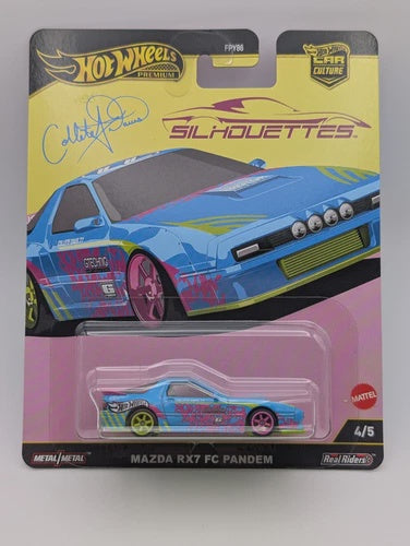 Hot Wheels Premium 2025 Car Culture Silhouettes Mazda RX7 FC Pandem Blue