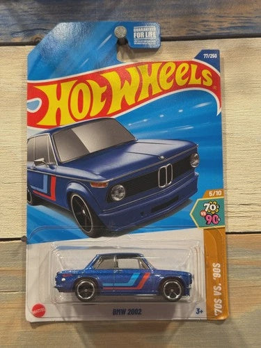 Hot Wheels BMW 2002 Blue HW 70s Vs 90s