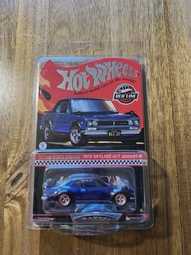 Hot Wheels RLC Red Line Club 1972 Skyline H/T 2000GT-R Blue Club Car 2022