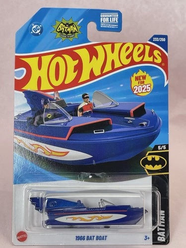 Hot Wheels 2025 HW Batman Series 5/5 Classic 1966 TV Series Bat Boat