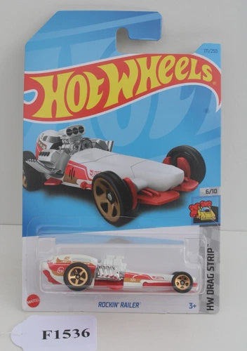 Hot Wheels HW Drag Strip White Rockin Railer Car 6/10