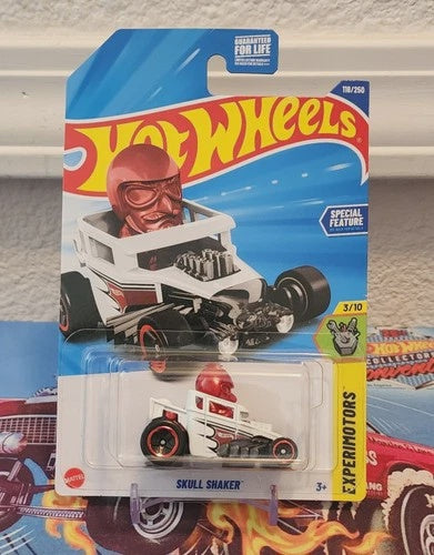 Hot Wheels 2025 White Skull Shaker 118/250 Experimotors 3/10