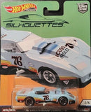 2018 Hot Wheels Premium Car Culture Silhouettes 76 Greenwood Corvette Blue 2/5