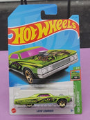 Hot Wheels Layin' Lowrider Green With Pink Windshield