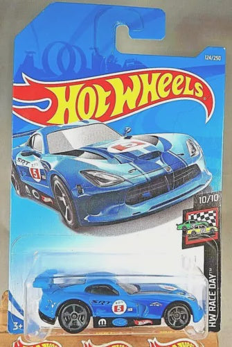 2022 Hot Heels Blue Srt Viper GTS-R HW Race Day