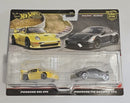 hot wheels premium porsche 993 gt2/porsche 718 cayman gt4