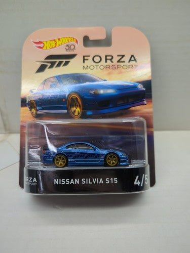 Hot Wheels Retro Entertainment Forza Motorsport Nissan Silvia S15 Blue 4/5