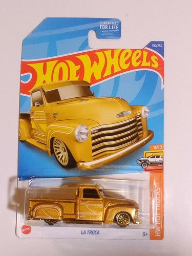 Hot Wheels 2022 HW Hot Trucks 9/10 Gold La Troca Chevrolet Pickup
