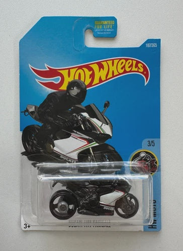 Hot Wheels 2017 HW Moto 3/5 187 2012 Ducati 1199 Panigale BLACK MC3 Motorcycle