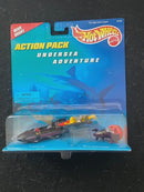 1996 Hot Wheels Undersea Adventure Submarine Action Pack Dive Deep Die Cast