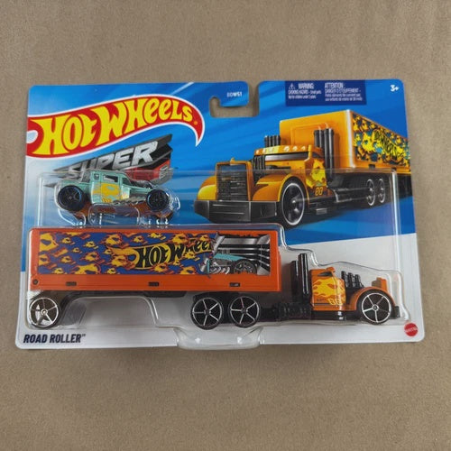 hot wheels super rigs road roller
