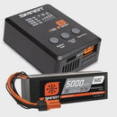 Spektrum Smart 5000mAh 3S 50C IC5 LiPo Battery Powerstage Bundle with S100 Charg