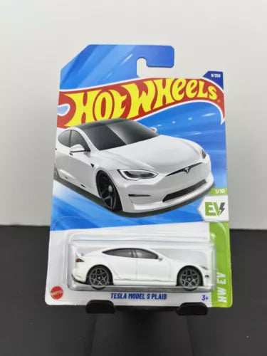Hot Wheels 2025 Mainline HW EV Tesla Model S Plaid White