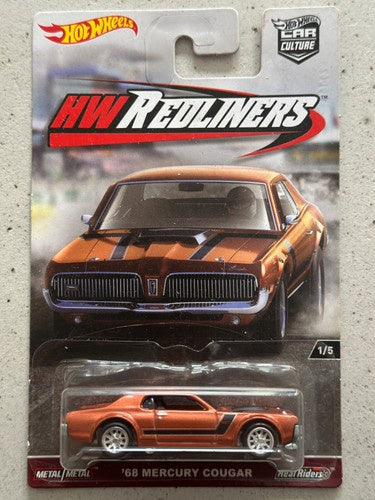 Hot Wheels HW Redliners 68 Mercury Cougar