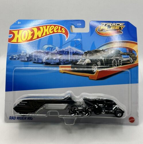 HOT WHEELS TRACK FLEET RAD RIDER RIG 2024 1:64 VEHICLE HYT57