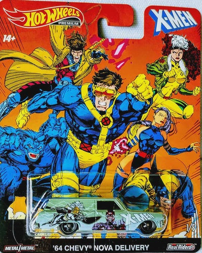 Hot Wheels '64 Chevy Nova Delivery Car X-Men Premium Rider Mattel