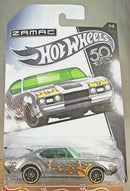 2018 Hot Wheels 50th Anniversary Zamac 5/8 '68 OLDS 442 Zamac w/Black DD8 Spokes