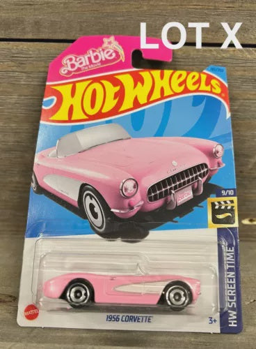 Hot Wheels Barbie The Movie HW Screen Time 1956 CORVETTE Pink Convertible
